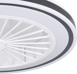 EGLO Almeria Plafondventilator met lamp - Ø 48 cm - 3 snelheden - Instelbaar wit licht - Dimbaar - AC longer life - Wit/Zwart — thumbnail 5