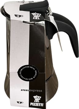 Pezzetti - Italiaanse espressomaker - koffiemaker - 4 kops - roestvrijstaal - inductie - gas - elektrisch - percolator - moka pot — thumbnail 4