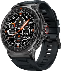 WizBay Premium Select® Sport Smartwatch 1.85 inch - Bluetooth Bellen - Hartslag en Zuurstofmeting - Slaapmonitor - 100+ Sportmodi - IP67 - Zwarte Kast - Zwarte TPU Band — thumbnail 1