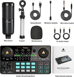 Maono - AU-AM200-S1 - Portable Podcast Starterpack - Inclusief Accessoires - Streaming Deck - Geschikt voor PC / PS4 / PS5 — thumbnail 3