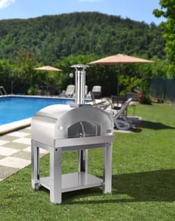 Palazetti Carmine hootgestookte oven incl. rvs onderstel — thumbnail 1