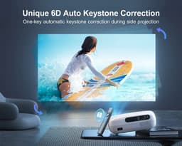 K7 - 5G Wifi - Bluetooth - Projector - Full Hd - Inheemse - 1080P Ondersteuning - 4K Projectoren - 500 - Ansi 6D - Auto Keystone - huis & Outdoor - Video Projector — thumbnail 4