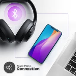 PowerLocus P3 - Bluetooth Koptelefoon – Draadloos – Over-ear – 50 uur batterijduur – Microfoon – Black Line — thumbnail 5