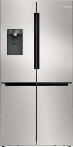 Bosch KFD96APEA - Serie 6 - Amerikaanse koelkast - French door - No Frost - nooit meer ontdooien - IJs- en waterdispenser met vaste wateraansluiting - VitaFresh XXL 0°C: houd etenswaren langer vers met extra ruime vershoudlades - RVS — thumbnail 1