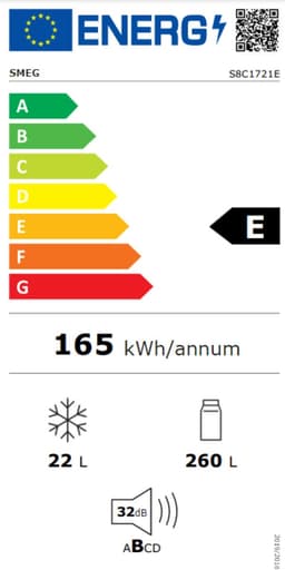 SMEG S8C1721E - Inbouw combi-koelkast - Wit — thumbnail 4