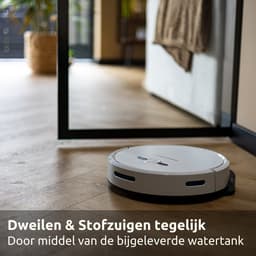 CleanDays Robotstofzuiger met dweilfunctie - Slimme navigatie - Dweilrobot - Robotstofzuiger met laadstation - Werkt met huisdieren - Inclusief Nederlandstalige app & afstandsbediening - D2-001 — thumbnail 5