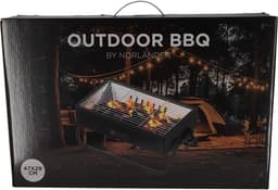 Norlander Outdoor BBQ met grill - 56 x 20 x 20 cm - Zwart — thumbnail 1
