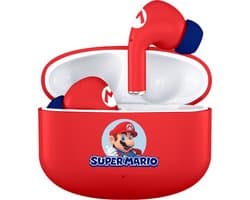 Super Mario - draadloze oordopjes - met oplaadcase - touch control - extra eartips - TWS earpods bluetooth