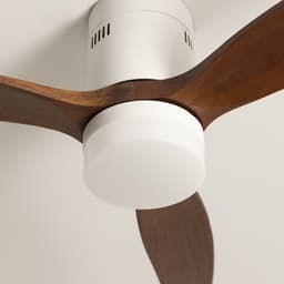 CREATE - Plafondventilator 40W silent Ø132 cm - Met Verlichting drie temperaturen - Met Wifi + Afstandsbediening - 6 Snelheden - Timer - Zomer/Winter functie - Wit - WIND CALM — thumbnail 2
