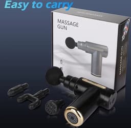 Massage gun - Sport en Relax Massage Apparaat - Professioneel Massage Pistool - Zwart en Grijs Massagepistool — thumbnail 2