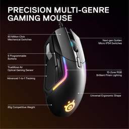 SteelSeries Rival 5 Optische Gaming Muis - Zwart — thumbnail 2