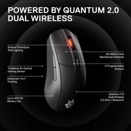 SteelSeries Rival 3 Draadloze Gaming Muis - Zwart — thumbnail 2