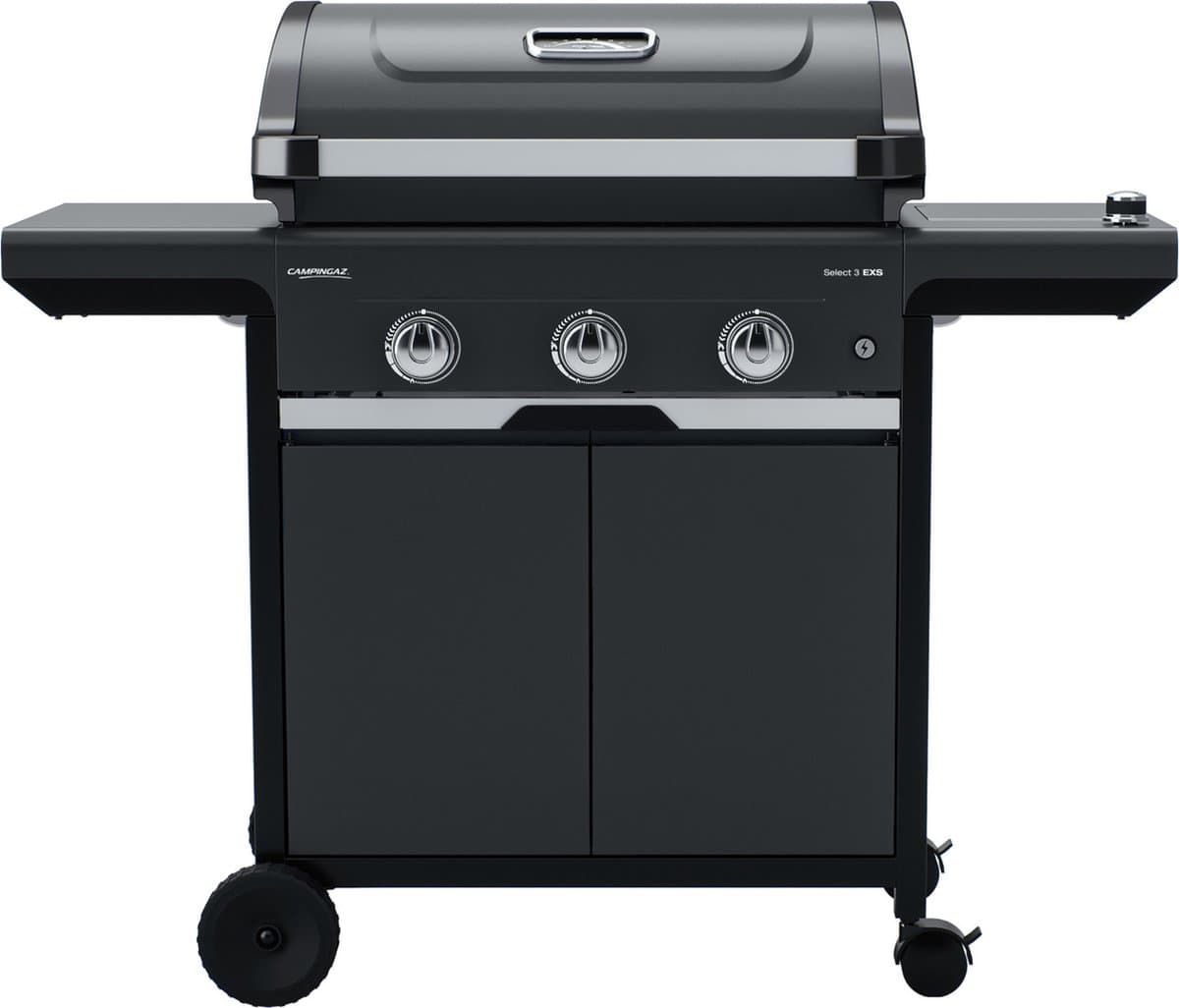 Campingaz Select 3 EXS – 3-pits BBQ - gasbarbecue met zijbrander - zwart — afbeelding 1