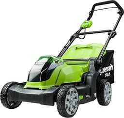 Greenworks 40 volt accu maaier met 2 x 2AH accu en lader G40LM41K2X — thumbnail 2