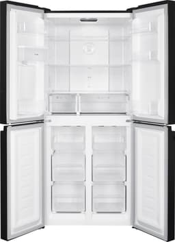 Wiggo WR-MD18(DX) - Amerikaanse Koelkast - No Frost - 4 deuren - Water Dispenser - Met Display - Super Freeze - 419 Liter - 5 jaar garantie - Donker Roestvrijstaal — thumbnail 3