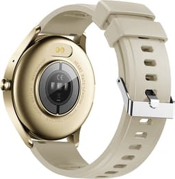 Kiraal Fit 10 - Smartwatch dames - Smartwatch Heren - Belfunctie - Stappenteller - Full Screen - Fitness Tracker - Activity Tracker - Smartwatch Android & IOS - Crème — thumbnail 4