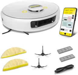 Kärcher RCV 5 Robotstofzuiger- Met dweilfunctie - Set compleet - Slimme-app bediening - LiDAR-navigatie - 5000 Pa - 85m²/u — thumbnail 1