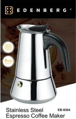 Edënbërg Classic Line - Percolator - Koffiemaker 6 kops - Espresso Maker 300 ML — thumbnail 4