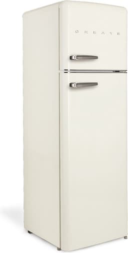 CREATE - Koelkast met vriezer - Combi koelkast - Capaciteit 246L - 3 verwisselbare planken - temperatuurbereik van tussen 0 °C en 10 °C - Vriezer - 18ºC - Gebroken wit - FRIDGE STYLANCE TOP — thumbnail 4