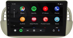 Carplay autoradio voor Fiat 500 Beige | 2007 t/m 2015 | Android 13 | Draadloos Apple Carplay & Android auto | 2GB + 32GB | 8-Core processor | Davilon | 2025 model | 2007 2008 2009 2010 2011 2012 2013 2014 2015 | Bluetooth & Wifi — thumbnail 4