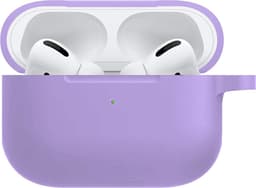 Hoesje - Geschikt voor Apple AirPods Pro 2 - Siliconen Hoes met Clip - Silicone Case Cover - Lila — thumbnail 1