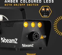 Rookmachine met Vlam effect en Rookvloeistof - BeamZ S700 - 700 Watt - Ophangbeugel — thumbnail 2