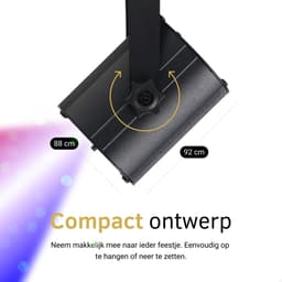CHEROY Party Light - Discolamp - Lichteffect - Stroboscoop - LED - Laser Op Geluid - Feestverlichting - Draadloos - Met Afstandsbediening — thumbnail 2