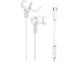 Golden Sound Bedrade oordopjes - Siliconen eartips - Oortjes - Oordopjes met draad en microfoon USB-C aansluiting - Wit