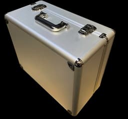Vinylkoffer voor 250 - 300 singles / Zilver aluminium / platenkoffer - Vinylsingles - Singlekoffer - Vinyl - Koffer - platen — thumbnail 3