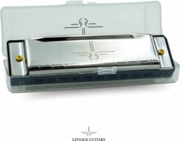 Mondharmonica C voor Volwassenen en Kinderen - Blues Harp - Zilver — thumbnail 3
