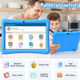 Kindertablet - Tablet voor Kinderen - 10 Inch - Ouderlijk Toezicht - 128GB Opslag — thumbnail 2