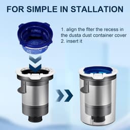 HEPA-filter (2 stuks) geschikt voor Samsung Jet 75, Jet 70, Jet 75+, Jet 60 en VS9000RL draadloze stofzuigers – micro-handheld vervangende onderdelen. — thumbnail 4