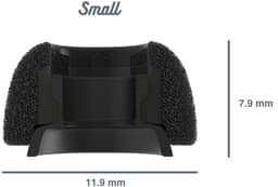 Foam eartips geschikt voor Airpods Pro (2) - zwart - 6× Mix (2×S + 2×M + 2×L) - zachte memory foam opzet oortjes - foamigo® — thumbnail 3