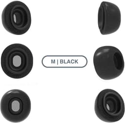 Foam eartips geschikt voor Airpods Pro (2) - zwart - 6× Medium - zachte memory foam opzet oortjes - foamigo® — thumbnail 5