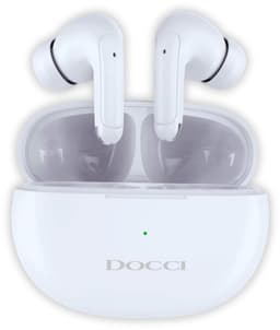 Docci ANC Oordopjes - Actieve Ruisonderdrukking - Bluetooth Earpods - Wit — thumbnail 1