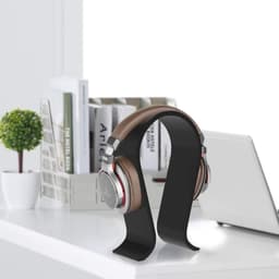 Koptelefoon Houder - Headset Stand - Headset Houder - Koptelefoon standaard - Hoofdtelefoon Houder - Headphone stand - WiseQ Zwart — thumbnail 5