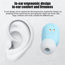 Draadloze Oordopjes Bluetooth 5.1 Hoofdtelefoon - A6S - Touch Control Oordopjes Met Microfoon - Earphone - Koptelefoon - Gaming Headset - Sport Oordopjes - Zwart — thumbnail 3