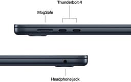 Apple MacBook Air (2025) 15 Inch - M4 - 16 GB - 512 GB - Middernacht — thumbnail 2