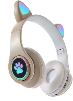 KINSI Bluetooth Gaming Headset - Stylish Kat Oor Design met LED - Verlichting! Perfect voor Meisjes, Compatibel met Alle Apparaten (Tablet / Computer / Telefoon) — thumbnail 1