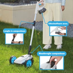 H-Ster accu grasmaaier Lieke 40V - Maaibreedte 220mm - maaihoogte 30-50mm - bladsnelheid 6000/min - excl. accu en lader — thumbnail 2
