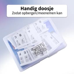What's Goods - Afneembare siliconen piano toetsenwijzer - Piano (muzieknoten) leren spelen - 88 toetsen - Piano stickers - Wit met kleuren — thumbnail 5