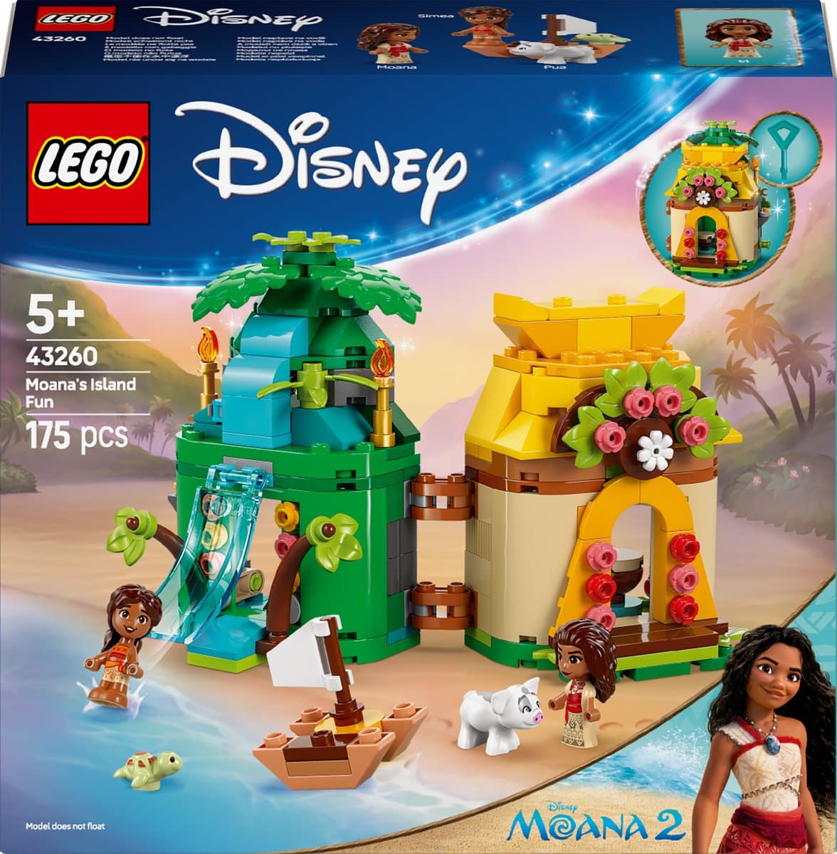 Lego Disney 43260 Vaiana's Speeleiland Bouwstenen — afbeelding 1