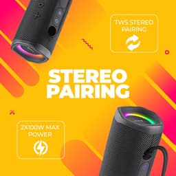 Denver Bluetooth Speaker Draadloos - Lichteffecten - Muziek Box - AUX - TWS Pairing - BTV223B — thumbnail 5