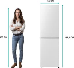 ETNA  KCV282NWIT -  Koel-vriescombinatie - breedte 55 cm - hoogte 182.4 cm - inhoud 256 l - NoFrost Plus — thumbnail 4