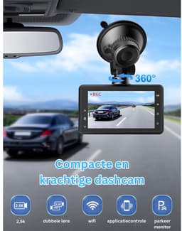 ApexArte® Dashcam voor Auto - Dualdashcam Voor en Achter - Full HD - 1080 — thumbnail 5