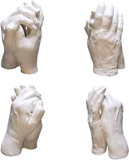 Handenbeeld | Handafdruk | Gipsafdruk | GipsHanden | Hand | 3D | Compleet Pakket bestaat uit 1000 gram Casting Mix Poeder & 1500 gram Gips | Bodycasting | Extensso® | Gipsafdruk | Alginaat | Een herinnering | Hobby Pakket | Bodycasting | Handbeeld — thumbnail 2