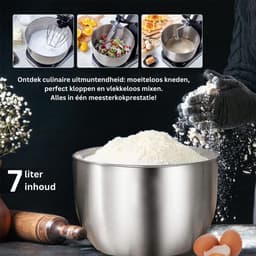 VELTRR® Keukenrobot - Keukenmixer - Deegmachine Zwaar Deeg — thumbnail 5