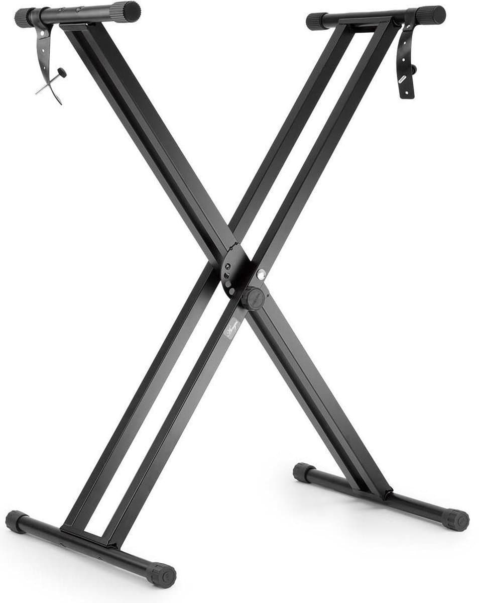 Keyboard standaard - verstelbaar dubbel X-frame statief voor Keyboards - zwart — afbeelding 1
