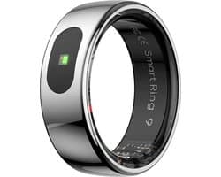 WizBay Premium Select® Smart Ring Zilver - Hartslag, Slaap, Zuurstof - Multi Sport Modi - Oplaadcase - Maat 11