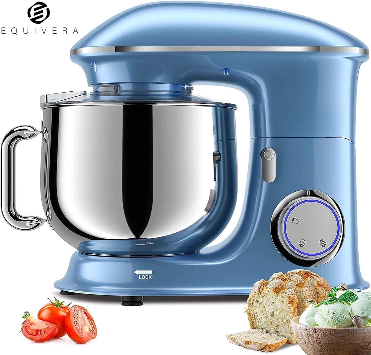 Equivera Deegmachine - Kneedmachine - Deegmixer - Keukenmixer - Keukenmachine — afbeelding 1